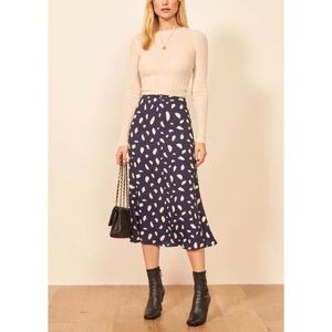 NWOT Reformation Bea Midi Skirt